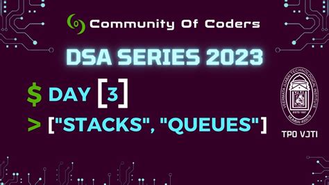 CoC x TPO VJTI DSA Series 2023 .